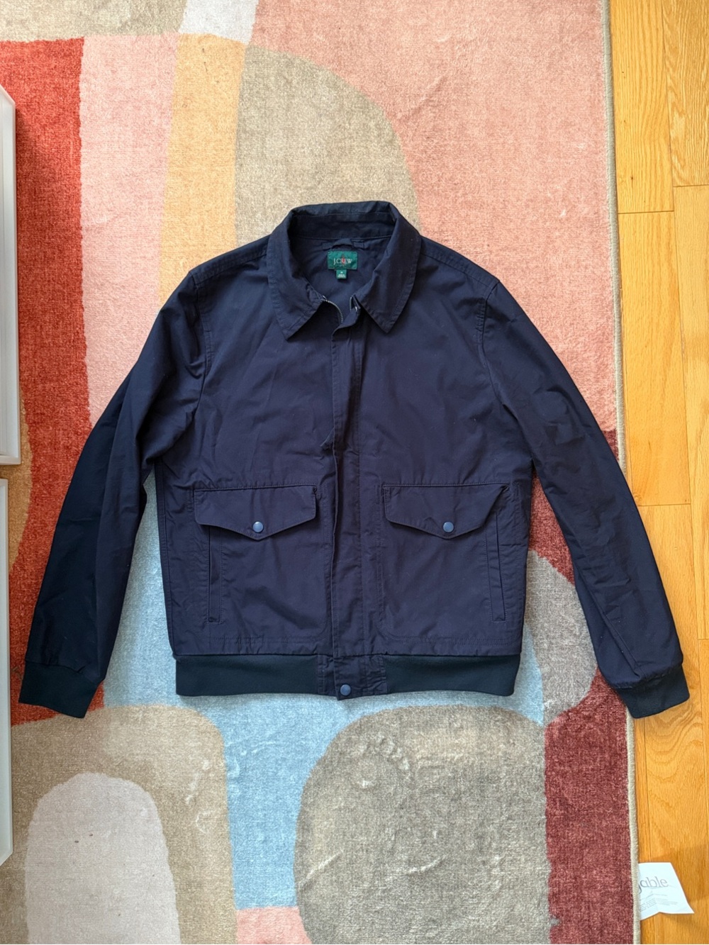 J. Crew Men's Dark Navy Bomber Jacket